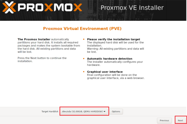 Sélection du disque